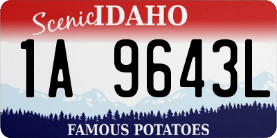 ID license plate 1A9643L