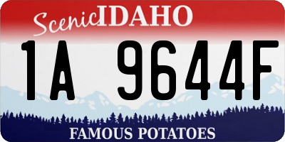 ID license plate 1A9644F