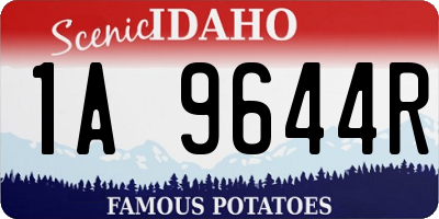ID license plate 1A9644R