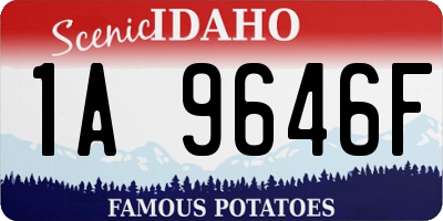 ID license plate 1A9646F