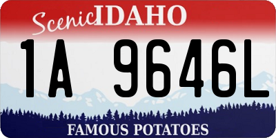 ID license plate 1A9646L