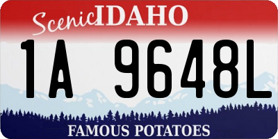 ID license plate 1A9648L