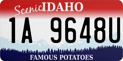 ID license plate 1A9648U