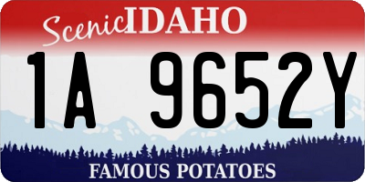 ID license plate 1A9652Y