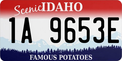 ID license plate 1A9653E