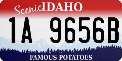 ID license plate 1A9656B