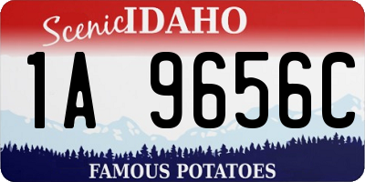ID license plate 1A9656C