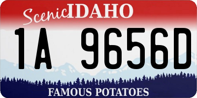 ID license plate 1A9656D