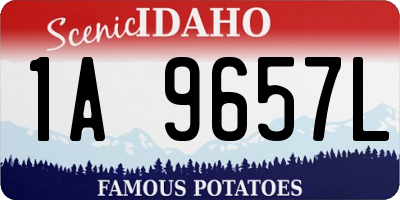 ID license plate 1A9657L