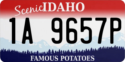 ID license plate 1A9657P