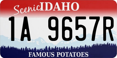 ID license plate 1A9657R