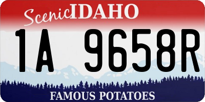 ID license plate 1A9658R
