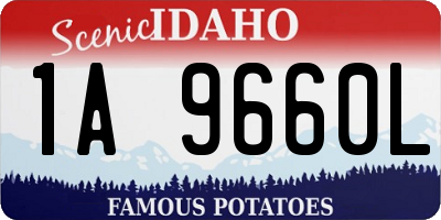 ID license plate 1A9660L