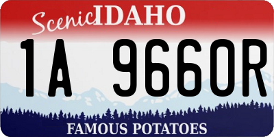 ID license plate 1A9660R