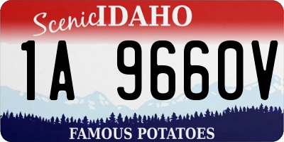 ID license plate 1A9660V