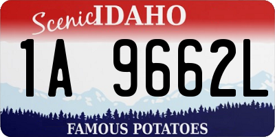 ID license plate 1A9662L