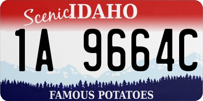 ID license plate 1A9664C