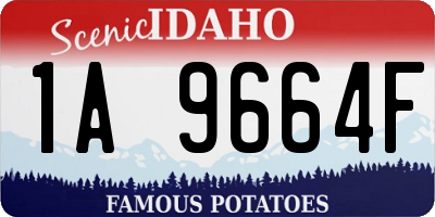 ID license plate 1A9664F