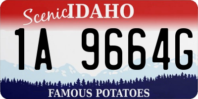 ID license plate 1A9664G