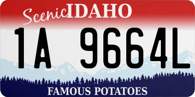 ID license plate 1A9664L