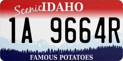 ID license plate 1A9664R