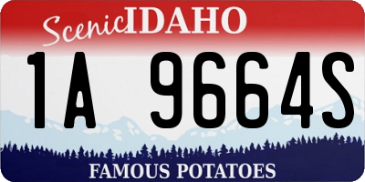 ID license plate 1A9664S