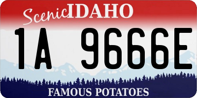 ID license plate 1A9666E