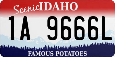 ID license plate 1A9666L