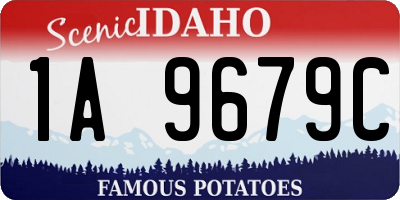 ID license plate 1A9679C