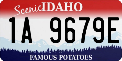 ID license plate 1A9679E