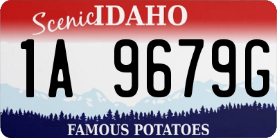 ID license plate 1A9679G