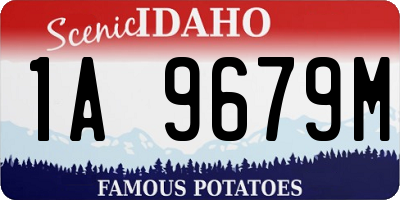 ID license plate 1A9679M