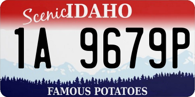 ID license plate 1A9679P
