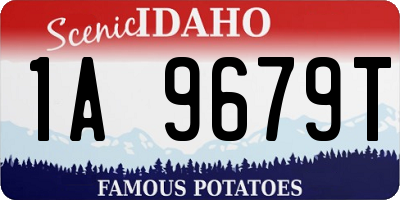 ID license plate 1A9679T
