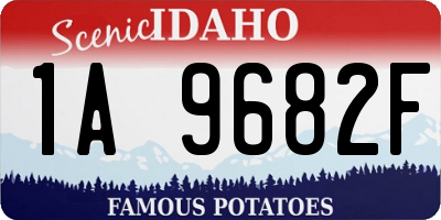 ID license plate 1A9682F