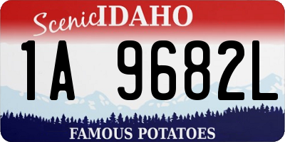 ID license plate 1A9682L