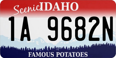 ID license plate 1A9682N
