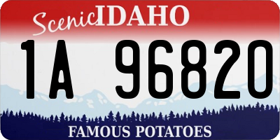 ID license plate 1A9682O