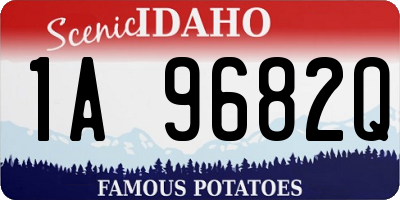ID license plate 1A9682Q