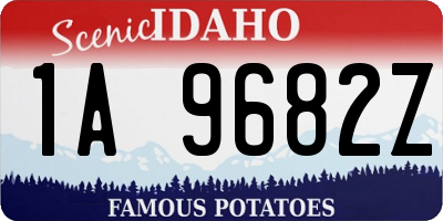 ID license plate 1A9682Z