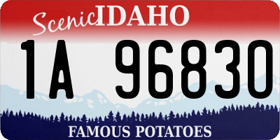 ID license plate 1A9683O