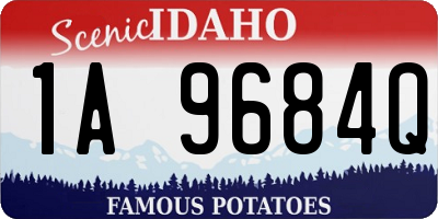ID license plate 1A9684Q
