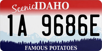 ID license plate 1A9686E