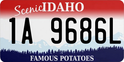 ID license plate 1A9686L