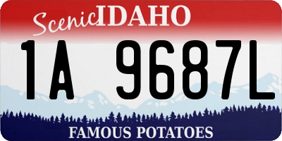 ID license plate 1A9687L