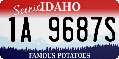 ID license plate 1A9687S