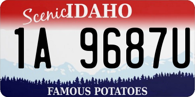 ID license plate 1A9687U