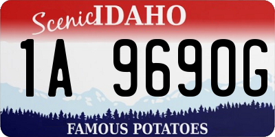 ID license plate 1A9690G