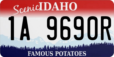 ID license plate 1A9690R