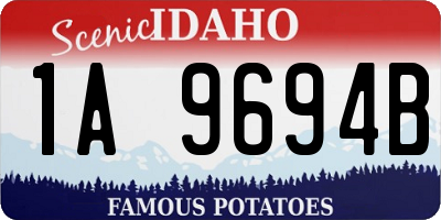 ID license plate 1A9694B